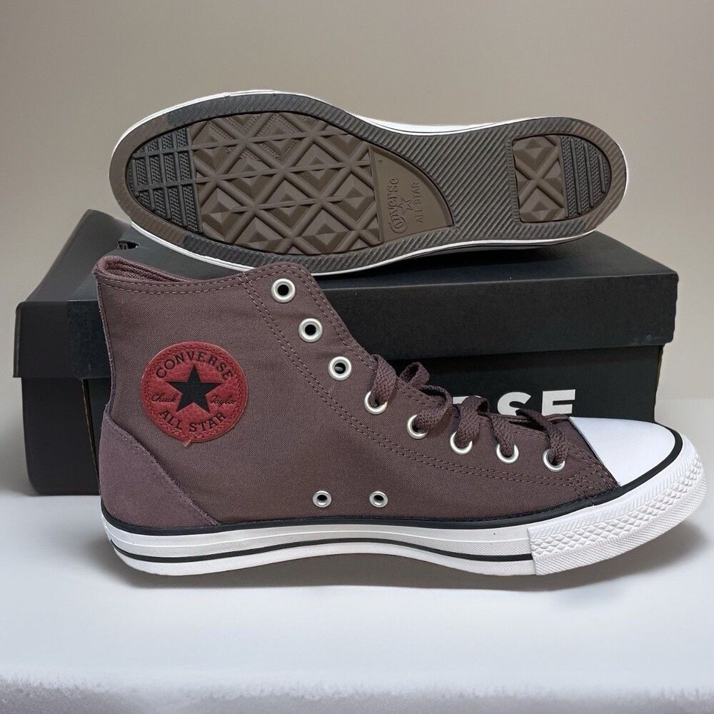 Converse CTAS High Top Shoes Sneakers A12710F Park Red Suede Mens Size 10 New